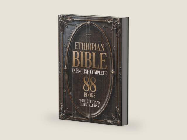 Ethiopian Bible in English Complete 88 Books (Illustrated): With Ethiopian Illustrations. Includes the Entire Apocryphal Collection by Reverent Press | barcode:9798291841549 | source:'9798291841549-right-three-quarter.jpg