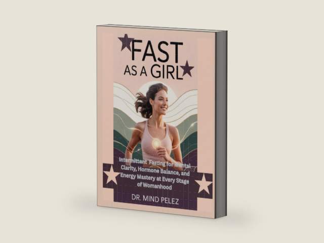 Fast As A Girl: Intermittent Fasting for Mental Clarity, Hormone Balance, and Energy Mastery at Every Stage of Womanhood (Health And Wellness Guide) by Dr. Mind Pelez | barcode:9798293517886 | source:'9798293517886-right-three-quarter.jpg