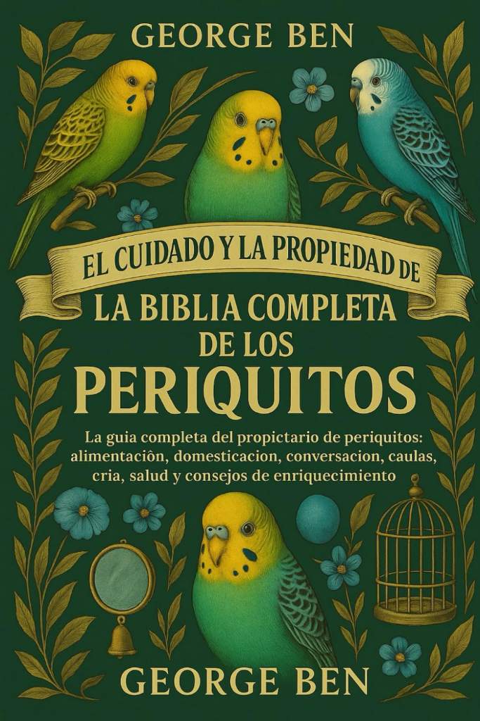EL CUIDADO Y LA PROPIEDAD DE LA BIBLIA COMPLETA DE LOS PERIQUITOS: La guía completa del propietario de periquitos: alimentación, domesticación, ... consejos de enriquecimiento (Spanish Edition) by GEORGE BEN | barcode:9798294977672 | source:'9798294977672.jpg