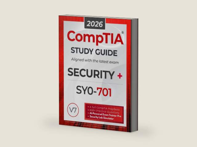 CompTIA Security+ SY0-701 Study Guide: The All in One Manual to Prepare for the Certification Exam – Includes Lab Simulators, 4 Full-Length Practice ... AI Trainer Pro (CompTIA Certification Series) by Shawn Walker | barcode:9798296275011 | source:'9798296275011-right-three-quarter.jpg