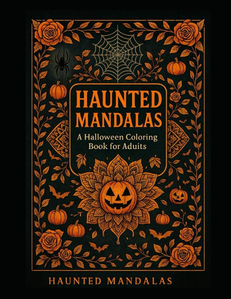 Haunted Mandalas: A Halloween Coloring Book for Adults by Christina Langford | barcode:9798296822000 | source:'9798296822000.jpg
