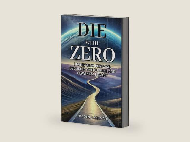 Die With Zero: Living With Purpose, Securing the Future, and Leaving a Legacy by Jayden J Achmad | barcode:9798305274592 | source:'9798305274592-right-three-quarter.jpg