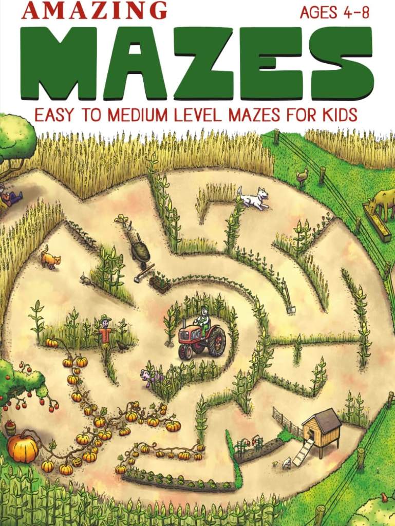Amazing Mazes for Kids Ages 4-8: Awesome Hand-Drawn Maze Book for Kids (Maze Activity Book for Ages 4-8) by Matthew Slenk | barcode:9798308598602 | source:'9798308598602.jpg