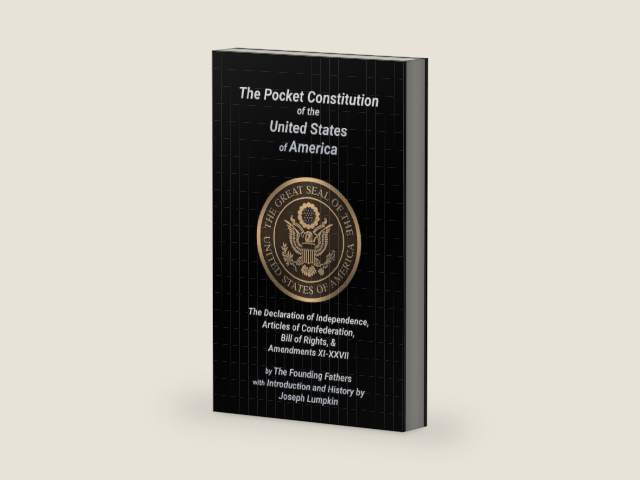 The Pocket Constitution of the United States of America: The Declaration of Independence, Articles of Confederation, The Bill of Rights & Amendments XI-XXVII by The Founding Fathers | barcode:9798309459308 | source:'9798309459308-right-three-quarter.jpg