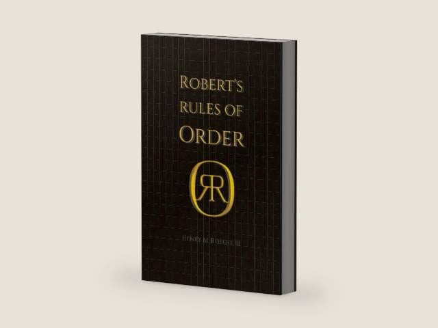 Robert’s Rules of Order: The Original Guide to Parliamentary Procedur by Henry M Robert III | barcode:9798309810352 | source:'9798309810352-right-three-quarter.jpg