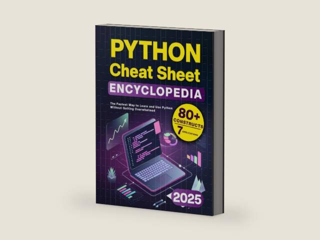Python Cheat Sheet Encyclopedia: The Fastest Way to Learn and Use Python Without Getting Overwhelmed by Logan S. Helms | barcode:9798315015277 | source:'9798315015277-right-three-quarter.jpg