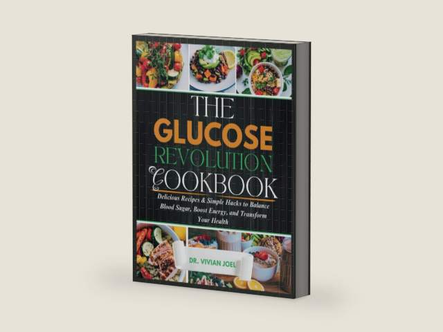 THE GLUCOSE REVOLUTION COOKBOOK: Delicious Recipes & Simple Hacks to Balance Blood Sugar, Boost Energy, and Transform Your Health by Dr. Vivian Joel | barcode:9798315282440 | source:'9798315282440-right-three-quarter.jpg