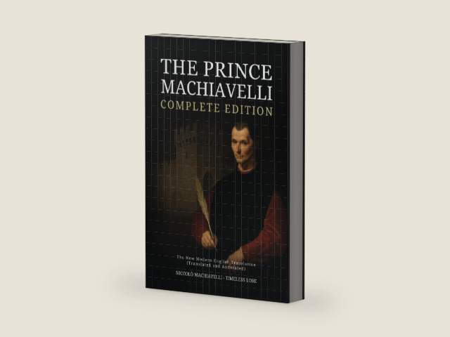 The Prince Machiavelli - Complete Edition: The New Modern English Translation (Translated and Annotated) by Niccolò Machiavelli | barcode:9798316279241 | source:'9798316279241-right-three-quarter.jpg