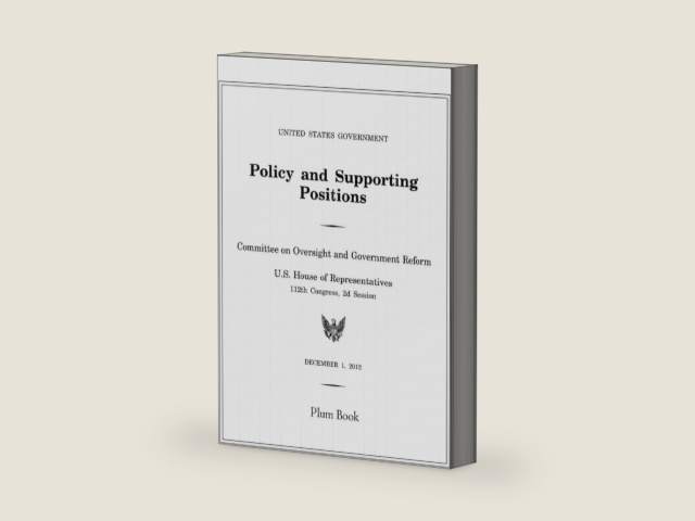 United States Government Policy and Supporting Positions: Plum Book 2012 by US Congress | barcode:9798319125743 | source:'9798319125743-right-three-quarter.jpg