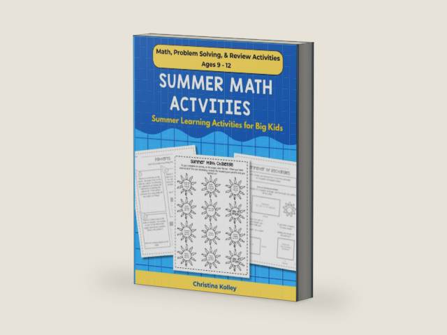 Summer Math Workbook Grades 4 - 5: Math Summer Workbook Ages 9 - 11 Covering Addition, Subtraction, Multiplication, Division, Factors, Multiples, ... Arts - 4th to 5th Grade and 5th to 6th Grade) by Christina Kolley | barcode:9798325089305 | source:'9798325089305-right-three-quarter.jpg