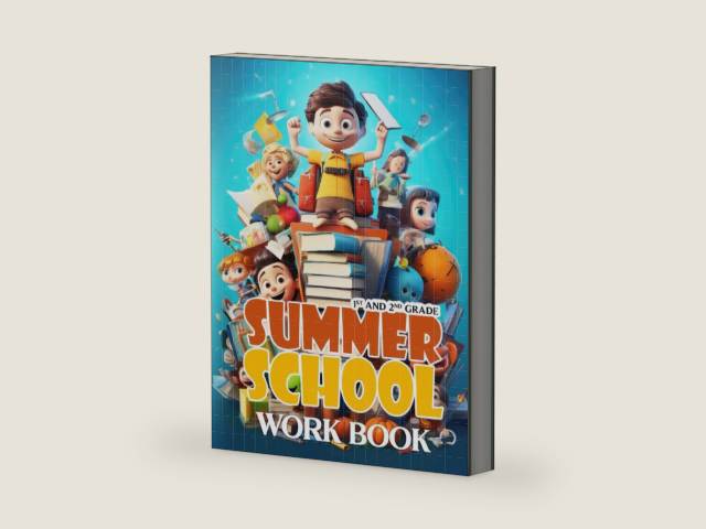 Summer School Workbook: Keeping Young Brains Active and Learning all Summer Long (Grade 1 & 2) by Carolyn Haines | barcode:9798328354806 | source:'9798328354806-right-three-quarter.jpg