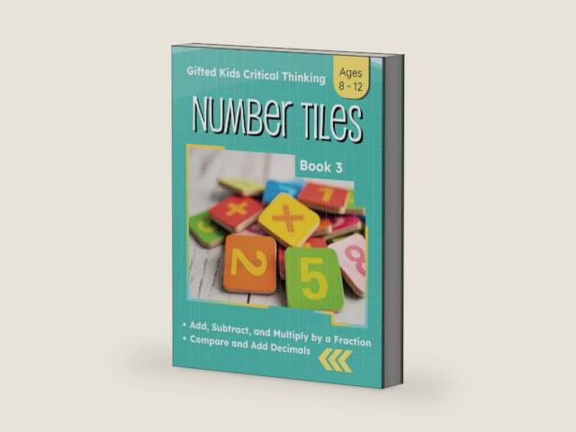 Gifted Kids Grade 4 Math: Number Tile Puzzles for Critical Thinking Book 3 (4th Grade Math Enrichment: Critical Thinking Puzzle Workbooks) by Megan Bell Smith | barcode:9798328770187 | source:'9798328770187-right-three-quarter.jpg