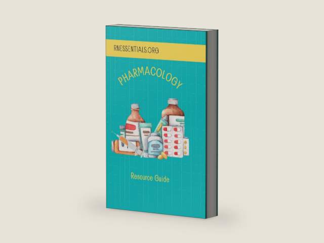 Fundamentals of Pharmacology: Resource Guide by RN Essentials LLC | barcode:9798329909562 | source:'9798329909562-right-three-quarter.jpg