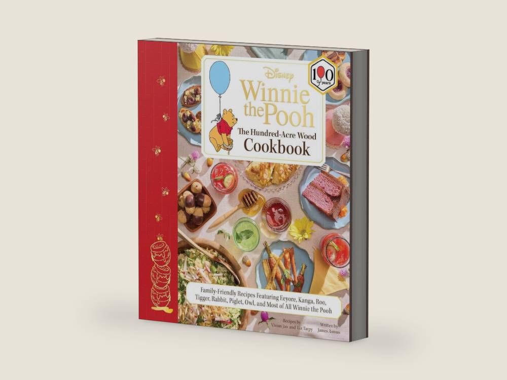 Disney: Winnie the Pooh: The Hundred-Acre Wood Cookbook: Family-Friendly Recipes Featuring Eeyore, Kanga, Roo, Tigger, Rabbit, Piglet, Owl, and Most of All Winnie the Pooh by James Asmus | barcode:9798337402215 | source:'9798337402215-right-three-quarter.jpg