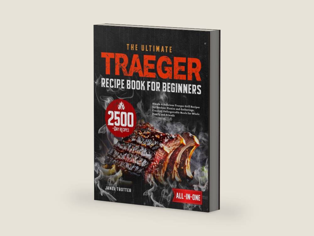 The Ultimate Traeger Recipe Book for Beginners: Simple & Delicious Traeger Grill Recipes for Outdoor Picnics and Gatherings, Creating Unforgettable Meals for Whole Family and Friends by Janel Trotter | barcode:9798340604828 | source:'9798340604828-right-three-quarter.jpg