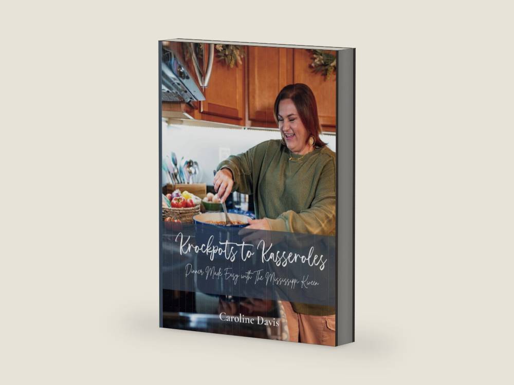 Krockpots to Kasseroles: Dinner Made Easy with The Mississippi Kween by Caroline Davis | barcode:9798343222463 | source:'9798343222463-right-three-quarter.jpg