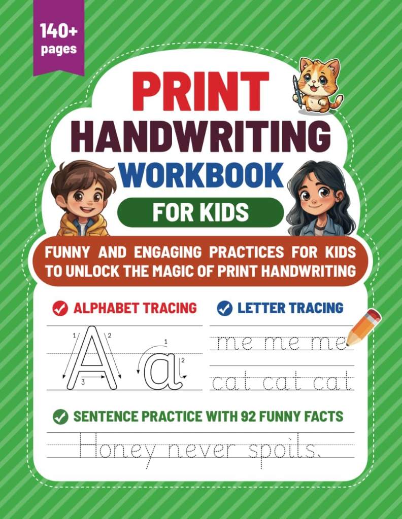 Print Handwriting Workbook for Kids: Funny and engaging practices for kids to unlock the magic of print handwriting by Justin Du | barcode:9798345167069 | source:'9798345167069.jpg