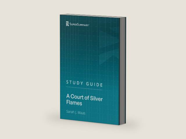 Study Guide: A Court of Silver Flames by Sarah J. Maas (SuperSummary) by SuperSummary | barcode:9798360289418 | source:'9798360289418-right-three-quarter.jpg