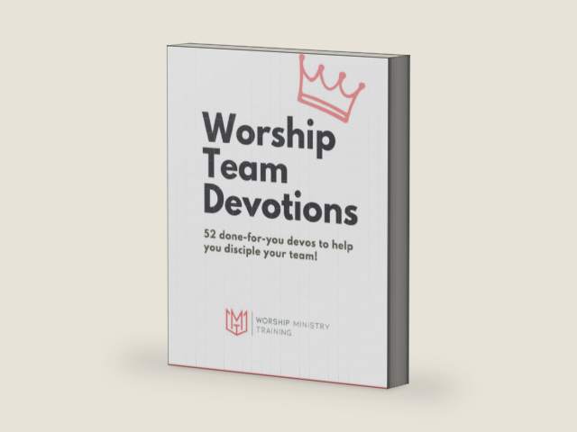 Worship Team Devotions: 52 done-for-you devos to help you disciple your team! by Alex Enfiedjian | barcode:9798370783685 | source:'9798370783685-right-three-quarter.jpg