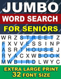 Jumbo Word Search For Seniors: 50 Extra large Print Puzzles: 1500 Words and With Solutions (32 Font Size Word Search) by NavZ Books | barcode:9798379247164 | source:'9798379247164.jpg
