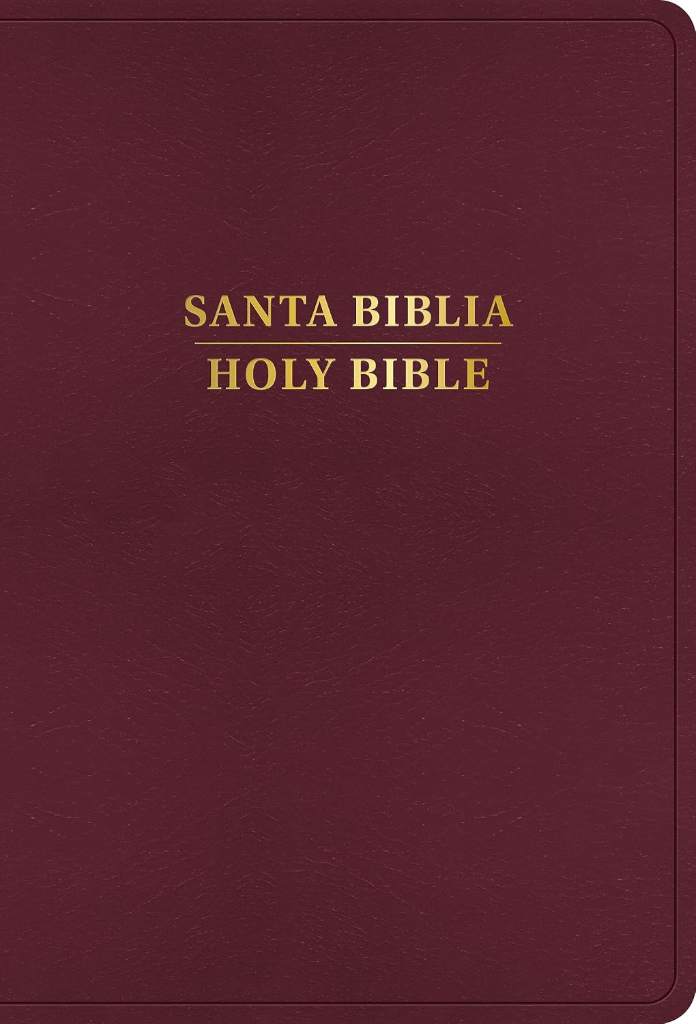 RVR 1960/KJV Biblia bilingüe letra grande, borgoña imitación piel, con índice (2024 ed.) / RVR 1960/KJV Large Print Bilingual Bible Burgundy Imitation Leather Indexed (2024 Edition) (Spanish Edition) by B&H Español Editorial Staff | barcode:9798384500544 | source:'9798384500544.jpg