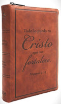 Biblia Reina Valera 1960 Letra Grande de 14 pts con Cierre, Indice, foro senti cuero en tamano manual color cafe/ Todo lo puedo en Cristo . Coleccion Celestial Edicion Limitada (Spanish Edition) by Cipriano de Valera Casiodoro de Reina | barcode:9798384508304 | source:'9798384508304.jpg