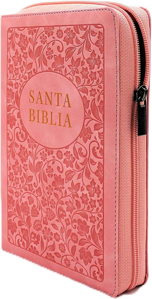Biblia para Mujeres Reina Valera 1960 Letra Grande de 12 Puntos Tamano Manual con Cierre y Indice Semil Piel Rosada Edicion Limitada Mas la Palabra del Dios permanece (Spanish Edition) by Reina Valera 1960 | barcode:9798384508335 | source:'9798384508335.jpg