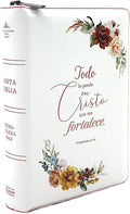 Nueva Biblia para mujeres Reina Valera 1960 Letra Grande, con Cierre, Indice, foro senti cuero, tamano compacto/personal en color blanco con diseno ... en Cristo que me fortaleze" (Spanish Edition) by Cipriano de Valera Casiodoro de Reina | barcode:9798384508434 | source:'9798384508434.jpg