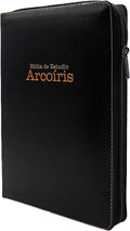Biblia Reina Valera 1960 letra grande de Estudio Arco Iris con Cierre Indice Senti Cuero color Negro con Estuche de proteccion para guardar y proteger ... Grande Coleccion Celestial (Spanish Edition) by Casiodoro de Reina | barcode:9798384524199 | source:'9798384524199.jpg
