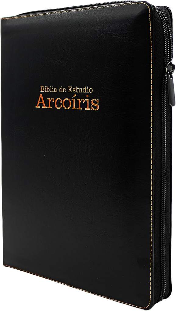 Biblia Reina Valera 1960 letra grande de Estudio Arco Iris con Cierre Indice Senti Cuero color Negro con Estuche de proteccion para guardar y proteger ... Grande Coleccion Celestial (Spanish Edition) by Casiodoro de Reina | barcode:9798384524199 | source:'9798384524199.jpg
