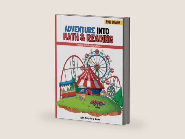 Summer Brain Boosters: Adventure into Math & Reading - Second Grade by Dr. Marquita S. Blades | barcode:9798391206361 | source:'9798391206361-right-three-quarter.jpg