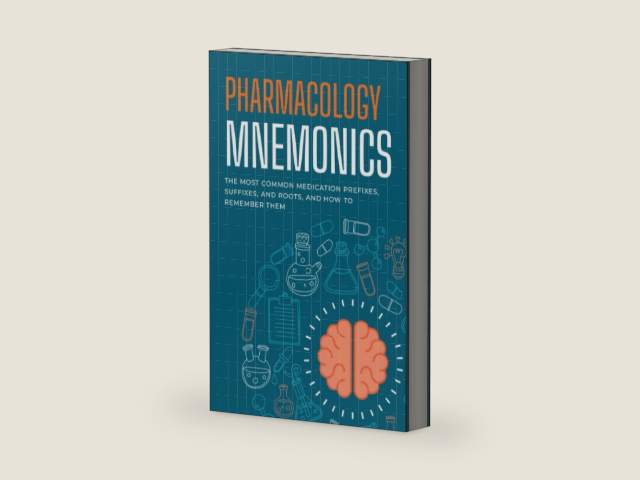 Pharmacology Mnemonics: The Most Common Medication Prefixes, Suffixes, and Roots and How to Remember Them: A Quick and Easy Drug Study Guide for ... Medical Students, and Pharmacy Technicians by Nurse Readiness Academy | barcode:9798393910983 | source:'9798393910983-right-three-quarter.jpg