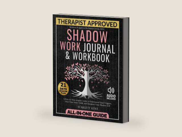 Shadow Work Journal and Workbook - 2 in 1: A Dream-Life Guide for Self-Explorers to Transform Your Life, Heal Your Inner Child and Join the Shadow Self | Step-by-Step Prompts, Exercises & Affirmations by Scarlett Kent | barcode:9798394677007 | source:'9798394677007-right-three-quarter.jpg