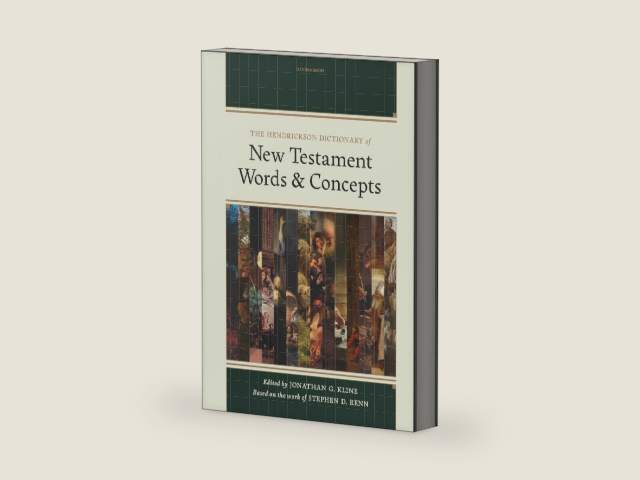The Hendrickson Dictionary of New Testament Words and Concepts by Jonathan G. Kline | barcode:9798400502491 | source:'9798400502491-right-three-quarter.jpg