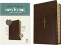 NLT Giant Print Bible, Filament Enabled (LeatherLike, Rustic Brown Gold Cross, Indexed, Red Letter) by New Living Translation | barcode:9798400509810 | source:'9798400509810.jpg