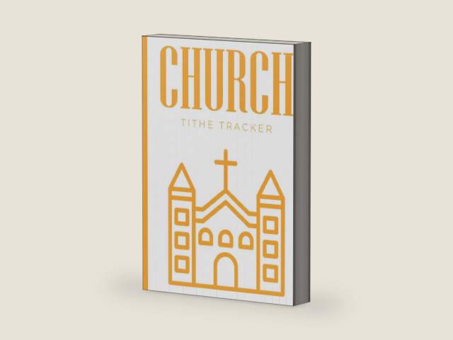 Church Tithe Tracker: Large Church Financial Record Book For Small Churches - Church Finance Book - Church Donation Log Book by Kennedi Bailey Publishing | barcode:9798460983728 | source:'9798460983728-right-three-quarter.jpg