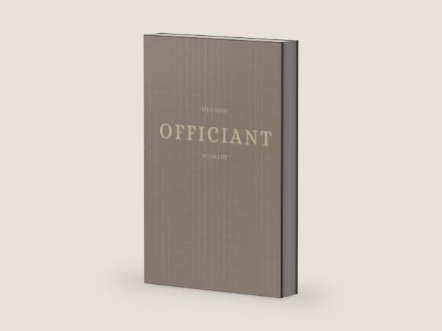 Wedding Officiant Booklet: Wedding Ceremony Journal for Pastors, Preachers, Ministers Speeches, Sermons & Notes by Winona May | barcode:9798477163830 | source:'9798477163830-right-three-quarter.jpg