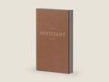 Wedding Officiant Booklet: Brown Wedding Ceremony Journal for Pastors, Preachers, Ministers Speeches, Sermons & Notes by Winona May | barcode:9798491159864 | source:'9798491159864-right-three-quarter.jpg