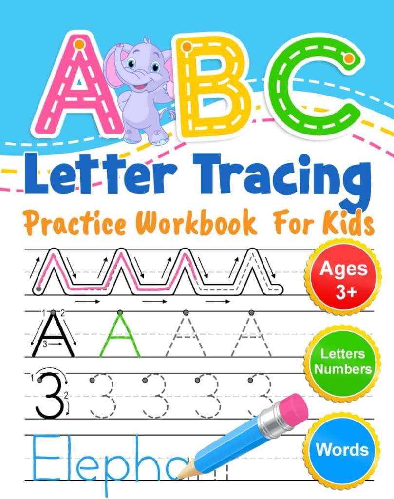ABC Letter Tracing Practice Workbook for Kids: Learning To Write Alphabet, Numbers and Line Tracing. Handwriting Activity Book For Preschoolers, Kindergartens. by Coloring Book Kim | barcode:9798502681346 | source:'9798502681346.jpg