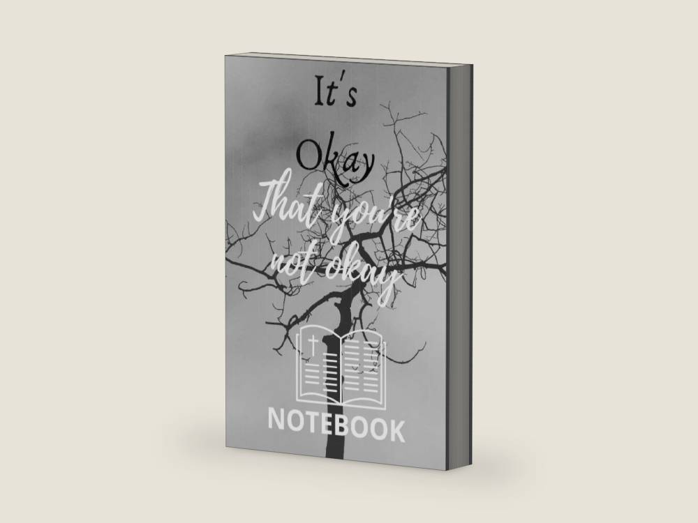 It's Okay: That You're Not Okay Notebook: It's Okay: That You're Not Okay Notebook: Beautiful, Multi-Purpose Journal / Handbook for Writing, Journaling, and Reflecting Frame 6" x 9" by K E Brandon M.Ed | barcode:9798536489925 | source:'9798536489925-right-three-quarter.jpg