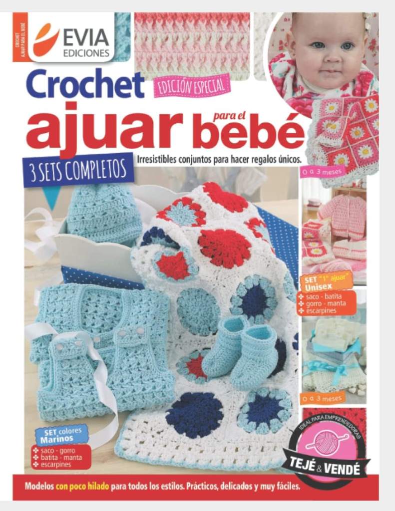 CROCHET AJUAR PARA EL BEBÉ: conjuntos para hacer conjuntos únicos (CROCHET III) (Spanish Edition) by EVIA EDICIONES | barcode:9798578600364 | source:'9798578600364.jpg