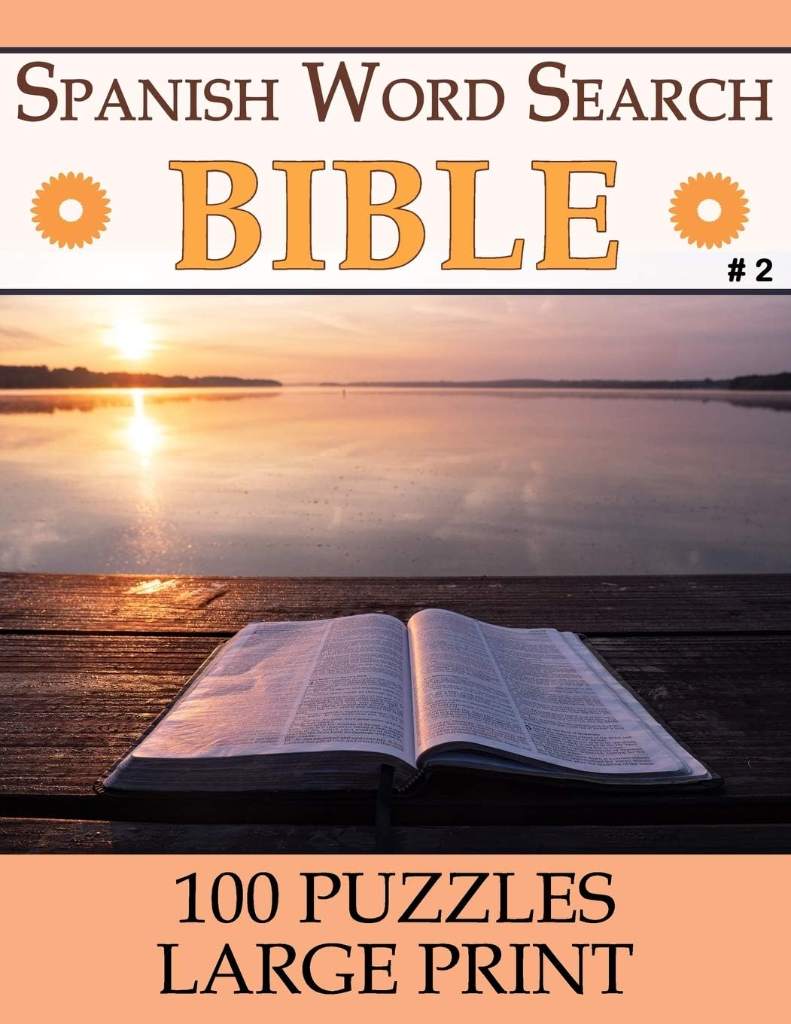 Spanish Bible Word Search: Spanish Word Find Books for Adults | Seniors (Large Print - 100 Puzzles) [Vol 2] (Spanish Edition) by Tía Paloma | barcode:9798670992954 | source:'9798670992954.jpg
