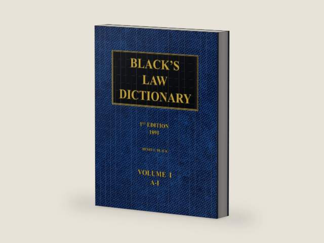 Black's Law Dictionary – 1st Edition (1891): Volume 1 by Henry C. Black | barcode:9798852430434 | source:'9798852430434-right-three-quarter.jpg