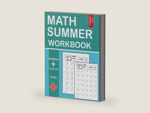 Math Summer Workbook Grade 2-3: Exploring Addition and Subtraction Through Math Practice Problem Solution by Donna B.cale | barcode:9798852503763 | source:'9798852503763-right-three-quarter.jpg