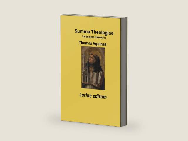Summa theologiae - Summa theologica Latin edition by Thomas Aquinas | barcode:9798857259597 | source:'9798857259597-right-three-quarter.jpg