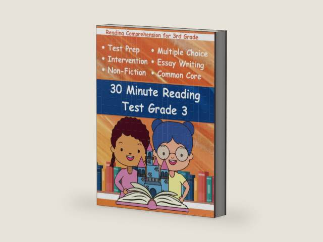 30 Minute Reading Test Grade 3: Reading Comprehension for 3rd Grade by Adam Free | barcode:9798861259002 | source:'9798861259002-right-three-quarter.jpg