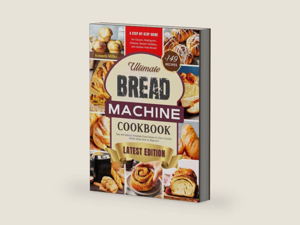 Ultimate Bread Machine Cookbook (2024 Edition): +149 Easy and Delicious Homemade Bread Recipes for Every Occasion. A Step-By-Step Guide for Classic, ... Bread. Perfect Bread Book for Beginners! by Kenneth Miller | barcode:9798882920295 | source:'9798882920295-right-three-quarter.jpg