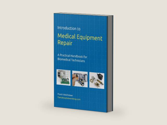 Introduction to Medical Equipment Repair: A Practical Handbook for Biomedical Technicians by Frank Weithöner | barcode:9798884141698 | source:'9798884141698-right-three-quarter.jpg