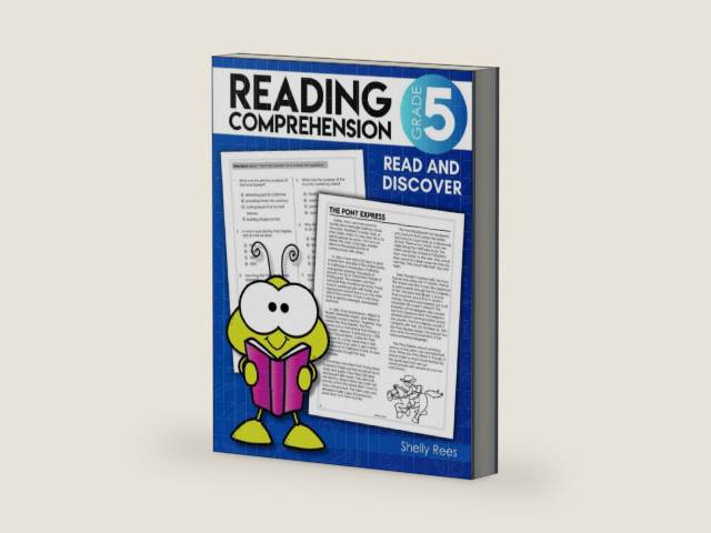 5th Grade Reading Comprehension Workbook: Reading Passages for Kids 10-11, Grade 5 Reading Workbook with Passages that Build Comprehension (Reading Workbooks Elementary) by Shelly Rees | barcode:9798884878112 | source:'9798884878112-right-three-quarter.jpg