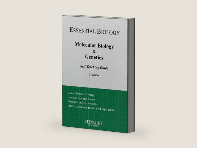 Molecular Biology & Genetics: Essential Biology Self-Teaching Guide by Sterling Education | barcode:9798885571753 | source:'9798885571753-right-three-quarter.jpg